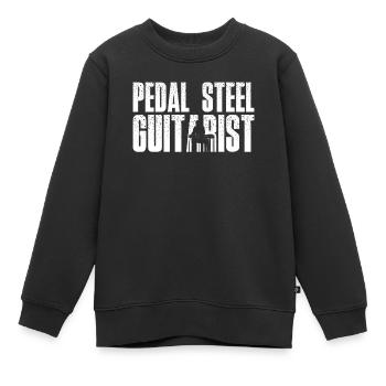 Je ne recommande pas d’utiliser ma guitare pedal steel - Sweat Premium enfant bio - noir - Devant - AI Model Kid Female (0cm)
