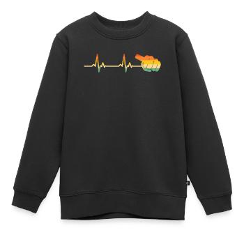 Ich Spiele Pedal-steel-gitarre, Was Ist Deine - Kinder Premium Organic Sweatshirt - Schwarz - Vorne - AI Model Kid Female (0cm)