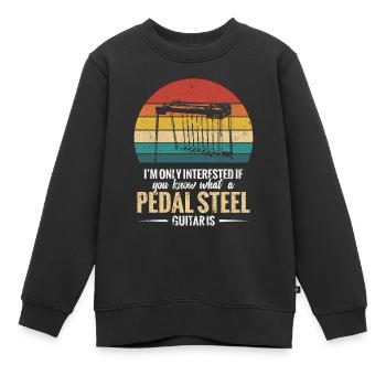 Ich Bin Nur Interessiert, Wenn Sie Wissen, Was Ein - Kinder Premium Organic Sweatshirt - Schwarz - Vorne - AI Model Kid Female (0cm)