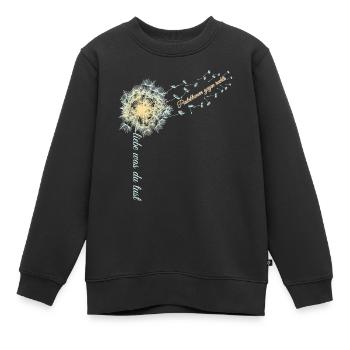 Pusteblumen gegen rechts - Kinder Premium Organic Sweatshirt - Schwarz - Vorne - AI Model Kid Female (0cm)