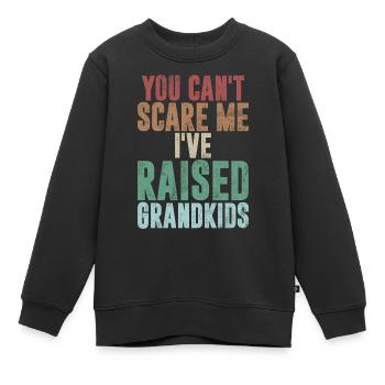 Grand-père Grand-père Pops Grand-parent - Sweat Premium enfant bio - noir - Devant - AI Model Kid Female (0cm)