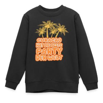 Vacances Curaçao - Sweat Premium enfant bio - noir - Devant - AI Model Kid Female (0cm)