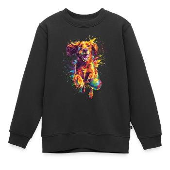 Irish Setter - Kinder Premium Organic Sweatshirt - Schwarz - Vorne - AI Model Kid Female (0cm)