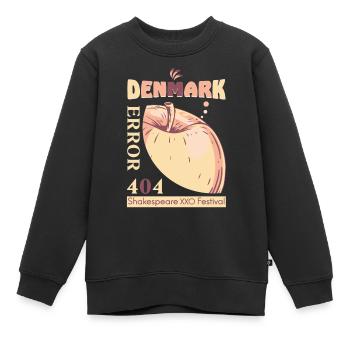 Denmark Shakespeare xxo Festival funny quote - Kinder Premium Organic Sweatshirt - Schwarz - Vorne - AI Model Kid Female (0cm)