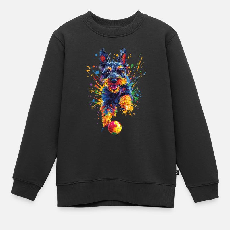 Scottish Terrier - Kinder Premium Organic Sweatshirt - Schwarz