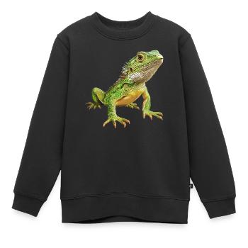 Lézards Lézard - Sweat Premium enfant bio - noir - Devant - AI Model Kid Female (0cm)