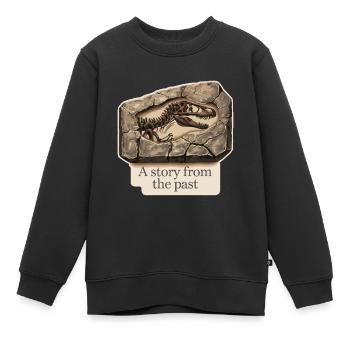 Fossil - Kinder Premium Organic Sweatshirt - Schwarz - Vorne - AI Model Kid Female (0cm)