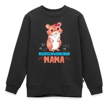 cochon d’Inde maman amour sincère illustration - Sweat Premium enfant bio - noir - Devant - AI Model Kid Female (0cm)