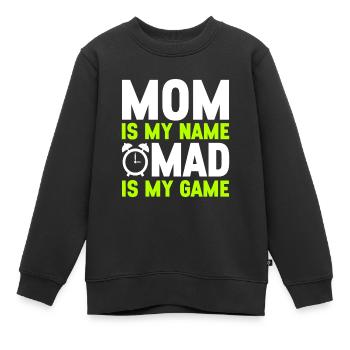 Jeûne intermittent Jeûne intermittent - Sweat Premium enfant bio - noir - Devant - AI Model Kid Female (0cm)