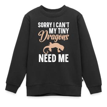 Entschuldigung, Ich Kann Mich Nicht, Dass Meine - Kinder Premium Organic Sweatshirt - Schwarz - Vorne - AI Model Kid Female (0cm)
