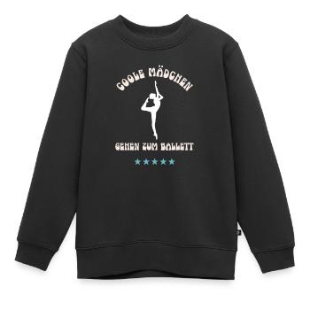 Ballett Tanz Ballet Dance Balletttänzerin Tanzen - Kinder Premium Organic Sweatshirt - Schwarz - Vorne - AI Model Kid Female (0cm)