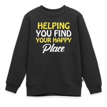 Immobilienmakler Makler Immobilien - Kinder Premium Organic Sweatshirt - Schwarz - Vorne - AI Model Kid Female (0cm)