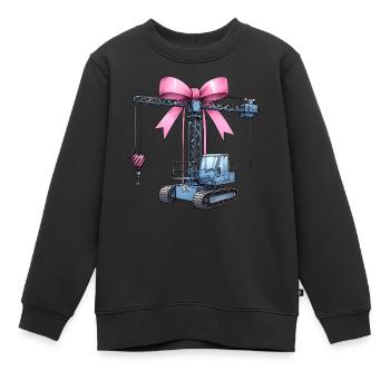 Coquette Arch Grutier Opérateur de grue - Sweat Premium enfant bio - noir - Devant - AI Model Kid Female (0cm)