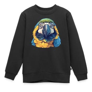 L’ère de l’ara - Sweat Premium enfant bio - noir - Devant - AI Model Kid Female (0cm)