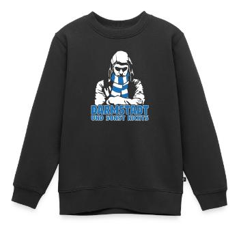 Darmstadt und sonst nichts - Kinder Premium Organic Sweatshirt - Schwarz - Vorne - AI Model Kid Female (0cm)