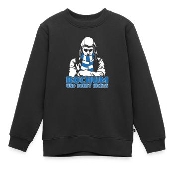 Bochum und sonst nichts - Kinder Premium Organic Sweatshirt - Schwarz - Vorne - AI Model Kid Female (0cm)