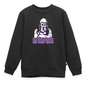 Erzgebirge und sonst nichts - Kinder Premium Organic Sweatshirt - Schwarz - Vorne - AI Model Kid Female (0cm)