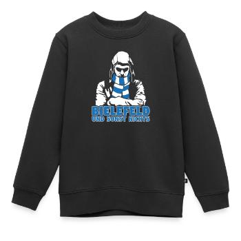 Bielefeld und sonst nichts - Kinder Premium Organic Sweatshirt - Schwarz - Vorne - AI Model Kid Female (0cm)