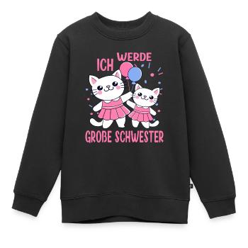 I'm Going To Be Big Sister 2026 Cats Girl - Kids Premium Organic Sweatshirt - black - Front - AI Model Kid Female (0cm)