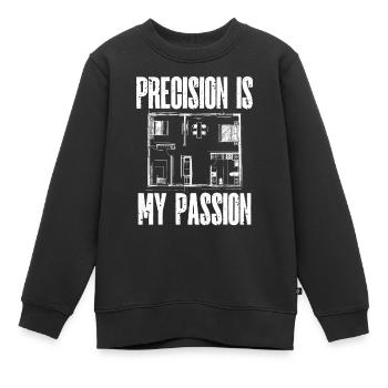 Architecte Architecture Cadeau Étudiant en architecture - Sweat Premium enfant bio - noir - Devant - AI Model Kid Female (0cm)