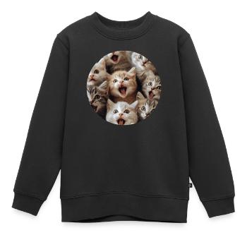 Britisch Kurzhaar - Kinder Premium Organic Sweatshirt - Schwarz - Vorne - AI Model Kid Female (0cm)
