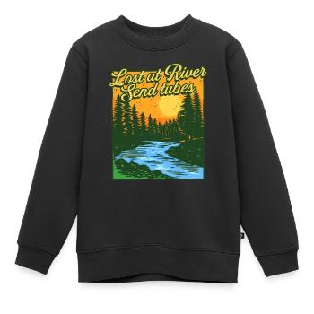 River Tubing Inner Tubing Bumper Send Tubes - Kinder Premium Organic Sweatshirt - Schwarz - Vorne - AI Model Kid Female (0cm)