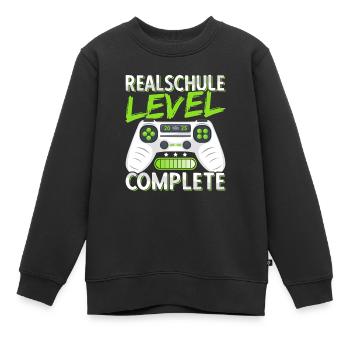 Realschule Abschluss 2025 Realschulabschluss Junge - Kinder Premium Organic Sweatshirt - Schwarz - Vorne - AI Model Kid Female (0cm)