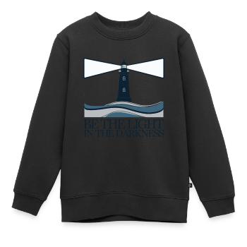 LEUCHTTÜRME - Kinder Premium Organic Sweatshirt - Schwarz - Vorne - AI Model Kid Female (0cm)