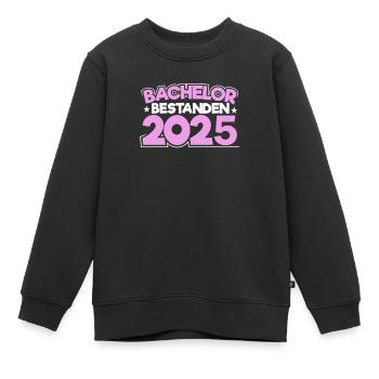 Baccalauréat 2025 Graduation Graduation - Sweat Premium enfant bio - noir - Devant - AI Model Kid Female (0cm)