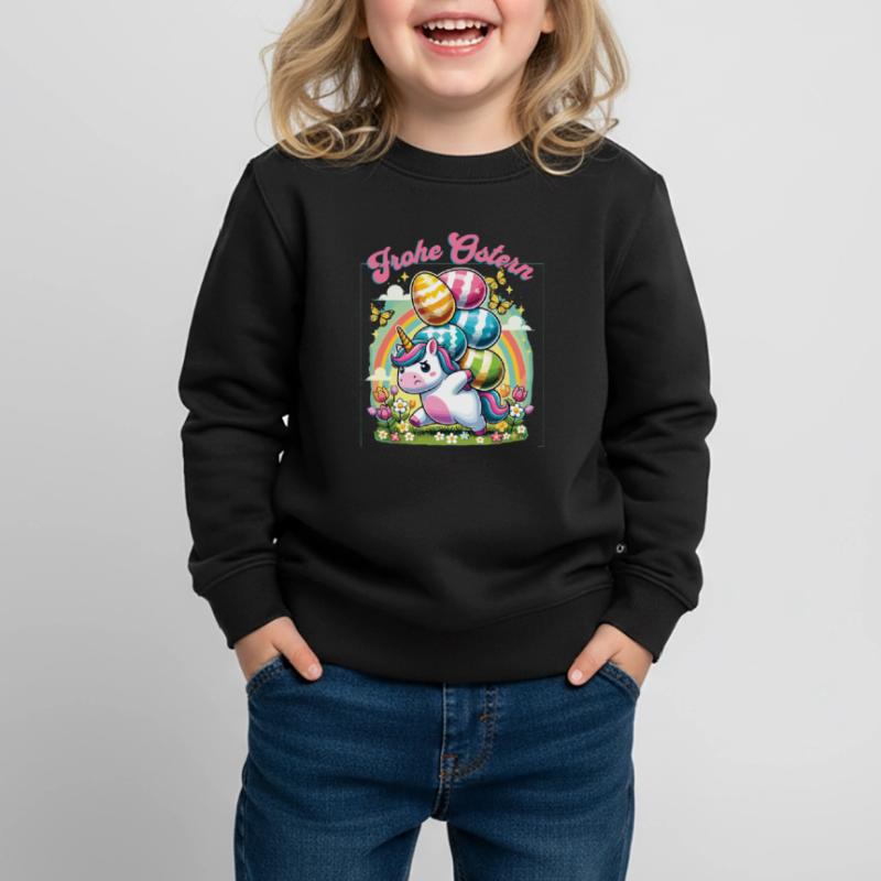 Easter Happy Easter Easter Bunny Easter Egg Spring Kids Premium Organic Sweatshirt