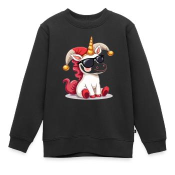 Karneval Karneval Einhorn Fasching Karneval Kostüm - Kinder Premium Organic Sweatshirt - Schwarz - Vorne - AI Model Kid Female (0cm)