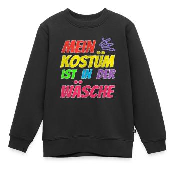Mein Kostüm ist in der Wäsche - Kinder Premium Organic Sweatshirt - Schwarz - Vorne - AI Model Kid Female (0cm)