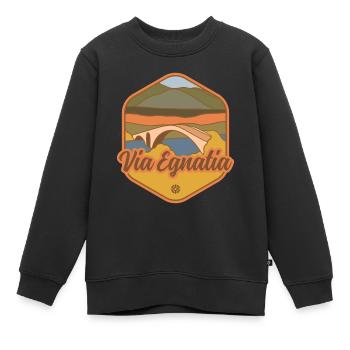 Via Egnatia - Balkans - Kinder Premium Organic Sweatshirt - Schwarz - Vorne - AI Model Kid Female (0cm)