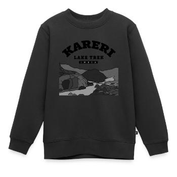 Trek du lac Kareri – Inde - Sweat Premium enfant bio - noir - Devant - AI Model Kid Female (0cm)