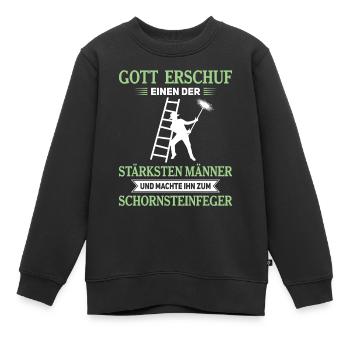 Schornsteinfeger Herren - Kinder Premium Organic Sweatshirt - Schwarz - Vorne - AI Model Kid Female (0cm)