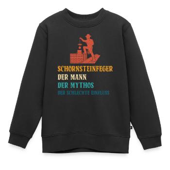Schornsteinfeger Herren - Kinder Premium Organic Sweatshirt - Schwarz - Vorne - AI Model Kid Female (0cm)