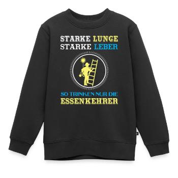Schornsteinfeger Herren - Kinder Premium Organic Sweatshirt - Schwarz - Vorne - AI Model Kid Female (0cm)