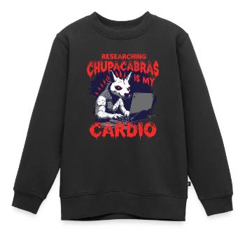 Chupacabra Kryptid Kryptozoologie - Kinder Premium Organic Sweatshirt - Schwarz - Vorne - AI Model Kid Female (0cm)