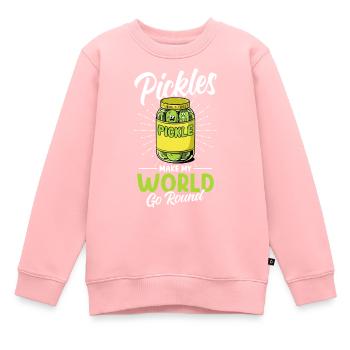 Gewürzgurke Essiggurke - Kinder Premium Organic Sweatshirt - Rosa - Vorne - AI Model Kid Female (0cm)