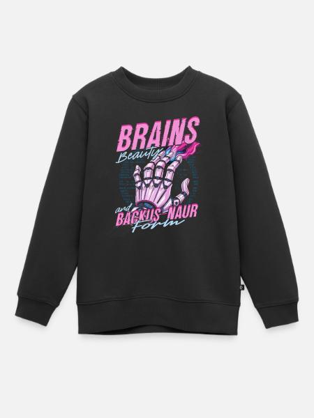 Linguiste computationnel Cerveaux Beauté et Backus Naur - Sweat Premium enfant bio - noir