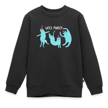 Party Cats Feiern Party Cats Celebration - Kinder Premium Organic Sweatshirt - Schwarz - Vorne - AI Model Kid Female (0cm)