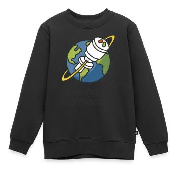 GARDER LE LIEN - Sweat Premium enfant bio - noir - Devant - AI Model Kid Female (0cm)