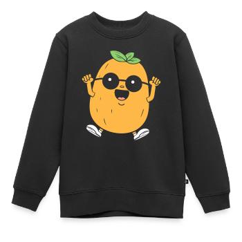 Kartoffel - Kinder Premium Organic Sweatshirt - Schwarz - Vorne - AI Model Kid Female (0cm)