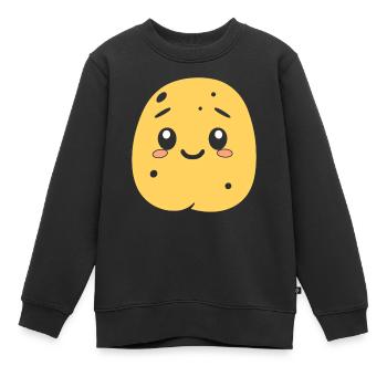 Kartoffel - Kinder Premium Organic Sweatshirt - Schwarz - Vorne - AI Model Kid Female (0cm)