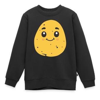 Kartoffel - Kinder Premium Organic Sweatshirt - Schwarz - Vorne - AI Model Kid Female (0cm)