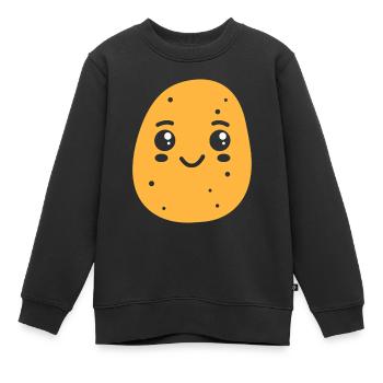Kartoffel - Kinder Premium Organic Sweatshirt - Schwarz - Vorne - AI Model Kid Female (0cm)
