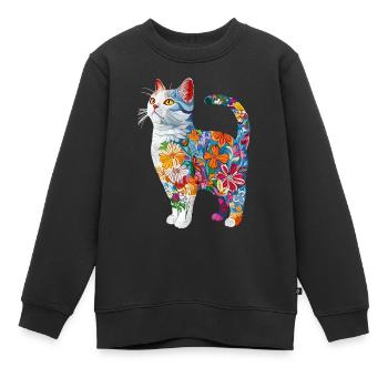 Britisch Kurzhaar - Kinder Premium Organic Sweatshirt - Schwarz - Vorne - AI Model Kid Female (0cm)