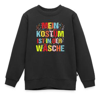 Mein Kostüm Ist In Der Wäsche - Kinder Premium Organic Sweatshirt - Schwarz - Vorne - AI Model Kid Female (0cm)