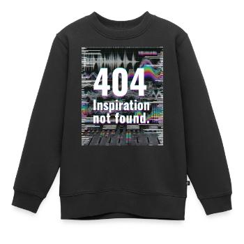 404 Inspiration nicht gefunden - Kinder Premium Organic Sweatshirt - Schwarz - Vorne - AI Model Kid Female (0cm)