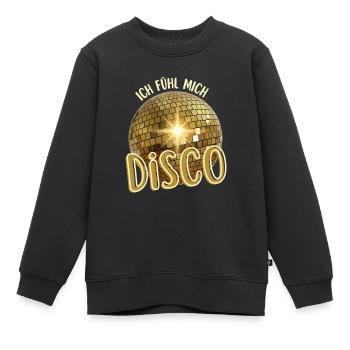 Je ressens le disco. Discothèque des danseuses dansantes - Sweat Premium enfant bio - noir - Devant - AI Model Kid Female (0cm)